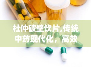 杜仲破壁饮片,传统中药现代化，高效养生新选择