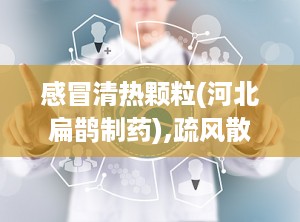 感冒清热颗粒(河北扁鹊制药),疏风散寒，解表清热，缓解风寒感冒症状