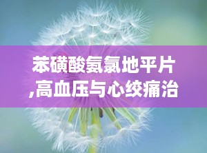 苯磺酸氨氯地平片,高血压与心绞痛治疗的可靠选择