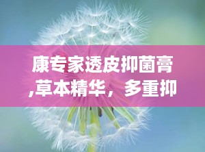 康专家透皮抑菌膏,草本精华，多重抑菌，守护肌肤健康
