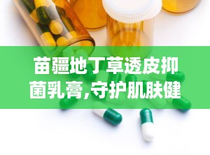 苗疆地丁草透皮抑菌乳膏,守护肌肤健康——透皮抑菌乳膏全面解析