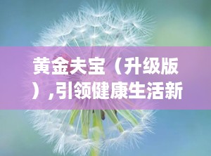 黄金夫宝（升级版）,引领健康生活新潮流