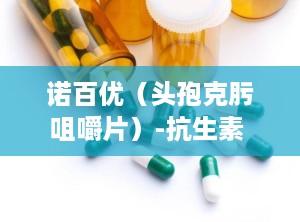 诺百优（头孢克肟咀嚼片）-抗生素 头孢,高效抗生素的便捷选择