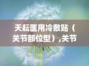 天耘医用冷敷贴（关节部位型）,关节疼痛的舒缓守护者