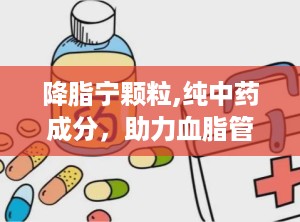 降脂宁颗粒,纯中药成分，助力血脂管理，守护心血管健康