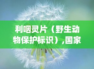 利咽灵片（野生动物保护标识）,国家规范入药，专用标识保障流通
