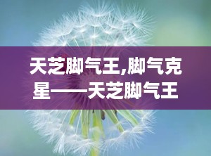 天芝脚气王,脚气克星——天芝脚气王，告别脚臭脚痒困扰”