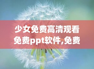 少女免费高清观看免费ppt软件,免费高清PPT软件助你轻松制作视觉盛宴