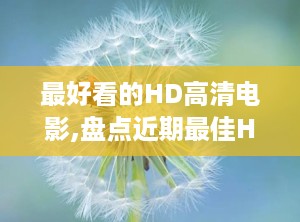 最好看的HD高清电影,盘点近期最佳HD高清电影佳作