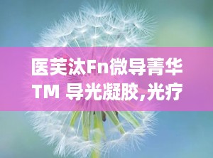 医芙汰Fn微导菁华TM 导光凝胶,光疗辅助新选择，肌肤健康守护者
