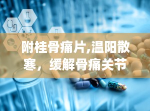附桂骨痛片,温阳散寒，缓解骨痛关节炎的中医良方