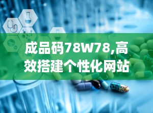 成品码78W78,高效搭建个性化网站的利器