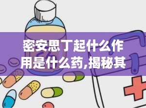 密安思丁起什么作用是什么药,揭秘其作用与功效，助力健康生活”