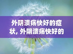 外阴溃疡快好的症状, 外阴溃疡快好的症状