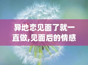 异地恋见面了就一直做,见面后的情感升华与共同成长