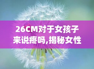 26CM对于女孩子来说疼吗,揭秘女性私密部位的疼痛真相