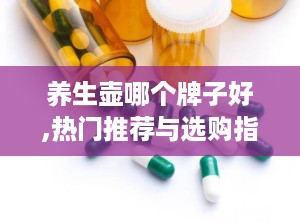 养生壶哪个牌子好,热门推荐与选购指南