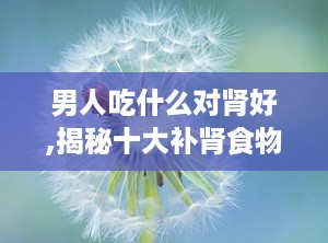 男人吃什么对肾好,揭秘十大补肾食物，助你强身健体，焕发活力”