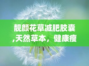 靓颜花草减肥胶囊,天然草本，健康瘦身新选择”