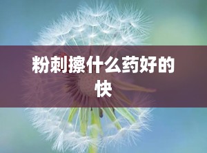 粉刺擦什么药好的快