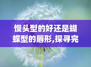 馒头型的好还是蝴蝶型的唇形,探寻完美唇形美学之谜
