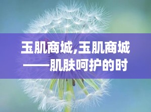 玉肌商城,玉肌商城——肌肤呵护的时尚之选