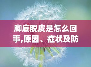 脚底脱皮是怎么回事,原因、症状及防治方法”