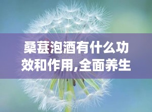 桑葚泡酒有什么功效和作用,全面养生，多重功效解析