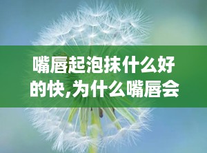 嘴唇起泡抹什么好的快,为什么嘴唇会起泡？