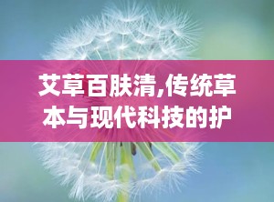 艾草百肤清,传统草本与现代科技的护肤新篇章
