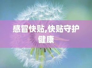 感冒快贴,快贴守护健康
