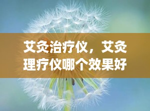 艾灸治疗仪，艾灸理疗仪哪个效果好