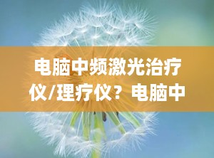 电脑中频激光治疗仪/理疗仪？电脑中频治疗仪(T999-1)