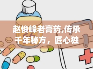 赵俊峰老膏药,传承千年秘方，匠心独运的养生瑰宝