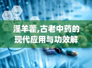淫羊藿,古老中药的现代应用与功效解析