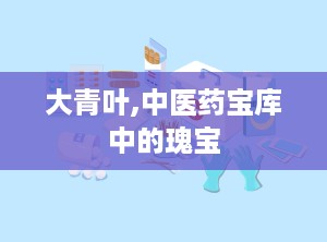 大青叶,中医药宝库中的瑰宝