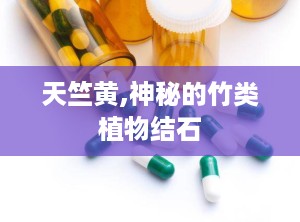 天竺黄,神秘的竹类植物结石