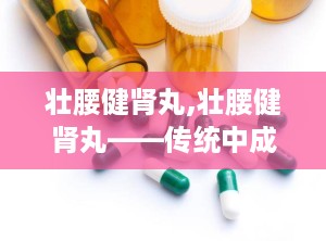 壮腰健肾丸,壮腰健肾丸——传统中成药，助力健康生活