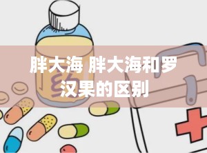 胖大海 胖大海和罗汉果的区别