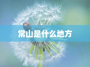 常山是什么地方