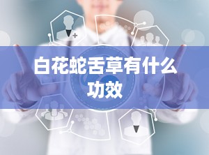 白花蛇舌草有什么功效