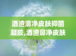 酒渣濞净皮肤抑菌凝胶,酒渣鼻净皮肤抑菌凝胶——守护您的肌肤健康