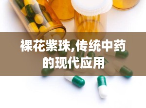 裸花紫珠,传统中药的现代应用
