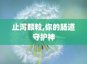止泻颗粒,你的肠道守护神