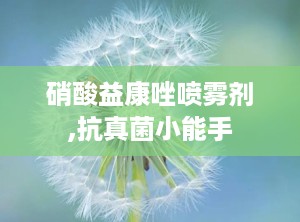硝酸益康唑喷雾剂,抗真菌小能手