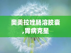 奥美拉唑肠溶胶囊,胃病克星