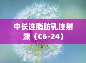 中长连脂肪乳注射液（C6-24）