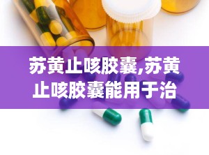 苏黄止咳胶囊,苏黄止咳胶囊能用于治疗哪类咳嗽？