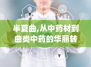 半夏曲,从中药材到曲类中药的华丽转身