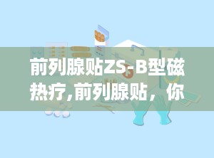 前列腺贴ZS-B型磁热疗,前列腺贴，你的“护腺小能手”